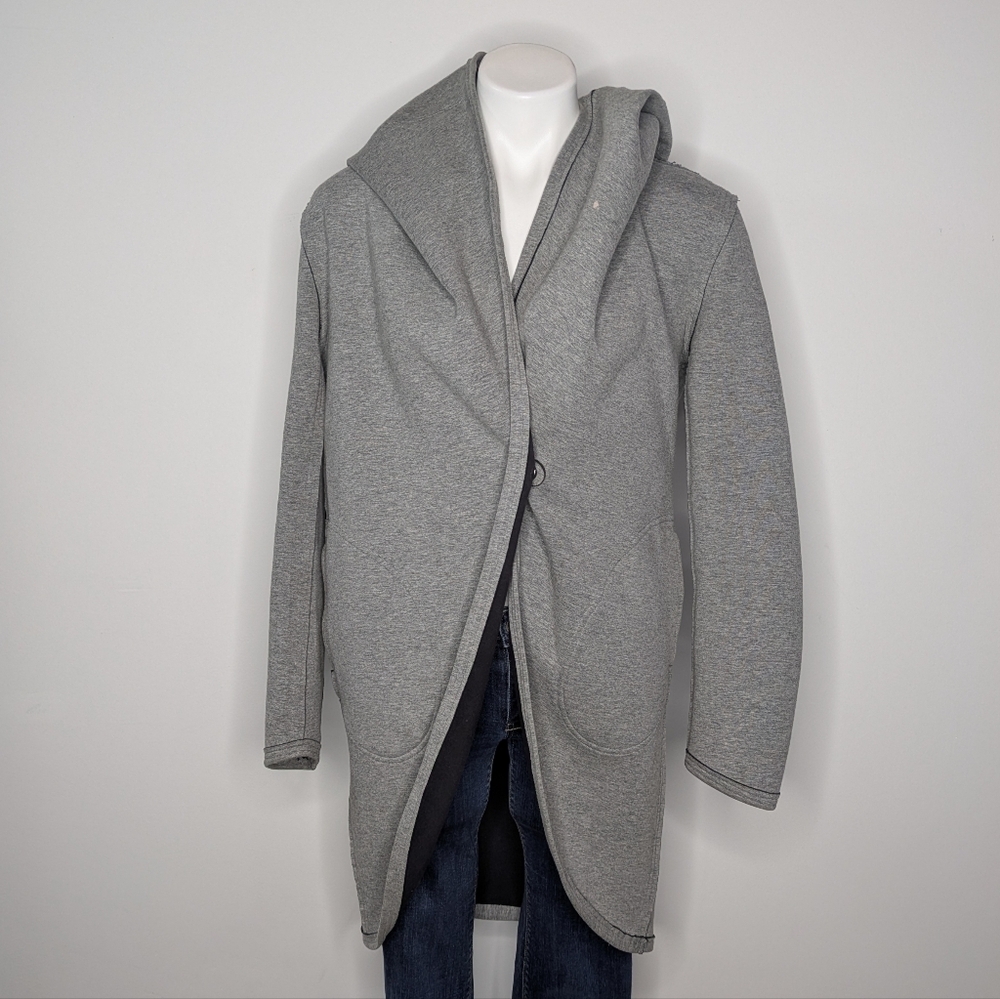Lululemon &Go When You're Cold Grey Black Reversible Hoodie M